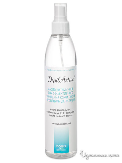 Масло витаминное для эффективного очищения кожи после процедуры депиляции, 320 мл, DOMIX