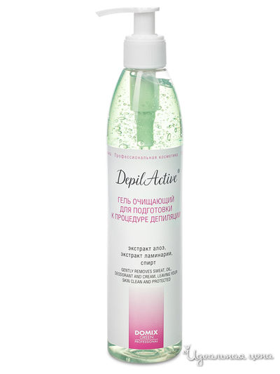 Гель очищающий для подготовки к процедуре депиляции, 310 мл, DOMIX