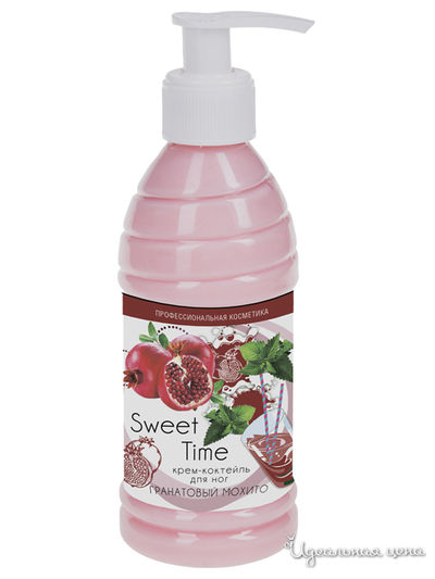 Крем-коктейль для ног гранатовый мохито Sweet time, 210 мл, DOMIX