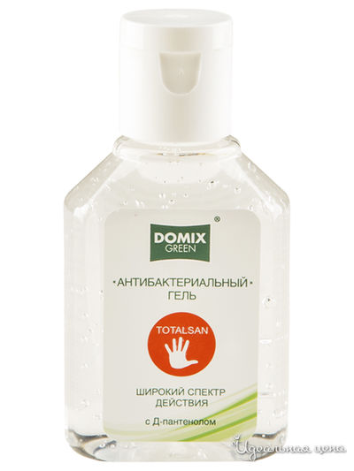 Антибактериальный гель для рук с пантенолом, 50 мл, DOMIX