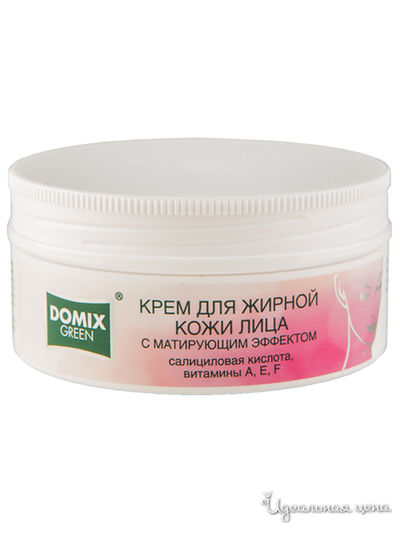 Крем для жирной кожи лица с матирующим эффектом, 75 мл, DOMIX