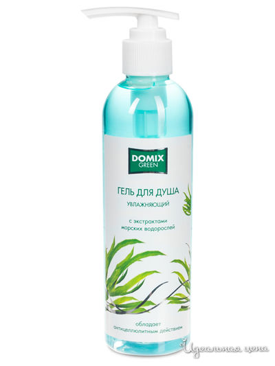 Гель для душа увлажняющий с экстрактами морских водорослей, 250 мл, DOMIX
