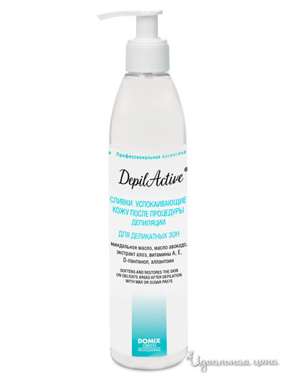 Сливки успокаивающие после процедуры депиляции для деликатных зон, 310 мл, DOMIX