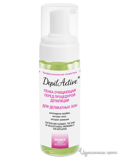 Пенка очищающая перед процедурой депиляции для деликатных зон, 170 мл, DOMIX