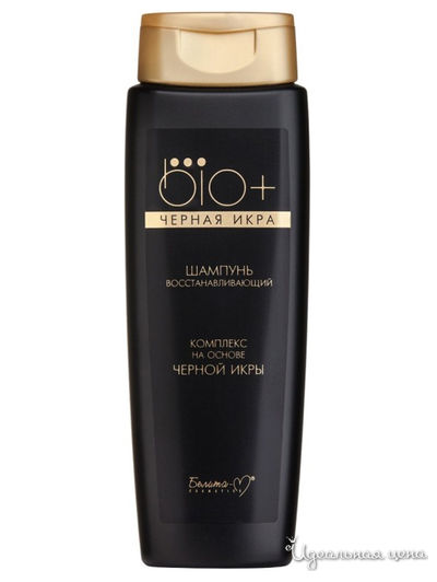 Шампунь восстанавливающий BIO+ Черная икра, 400 г, Bielita
