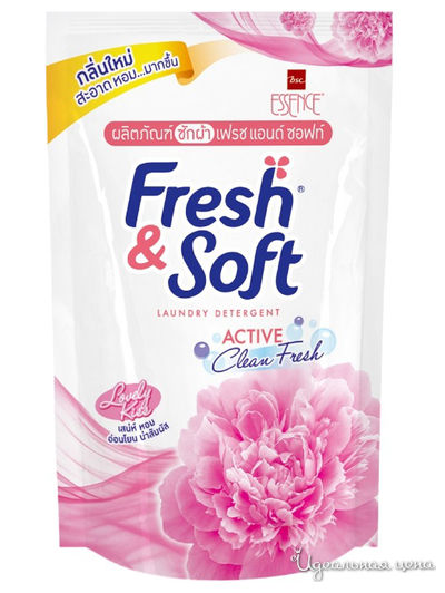 Гель для стирки всех типов тканей концентрированный Сладкий поцелуй Fresh&Soft, 400 мл, Lion