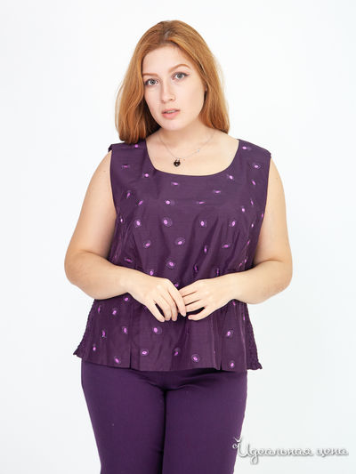Топ с вышивкой Klingel, цвет сливовый