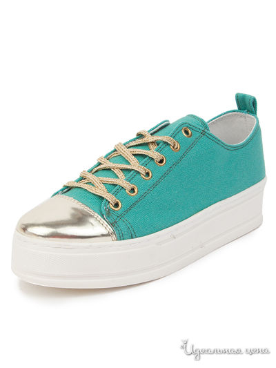 Кеды Studio W Klingel, цвет бирюзовый, серебристый