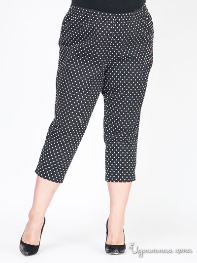 Капри Miamoda Klingel, цвет черный, белый, рисунок