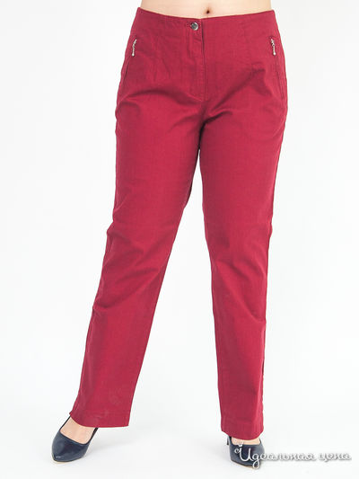 Прямые брюки Klingel, цвет бордовый