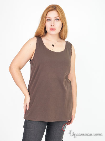 Топ Laura Kent Klingel, цвет серо-коричневый
