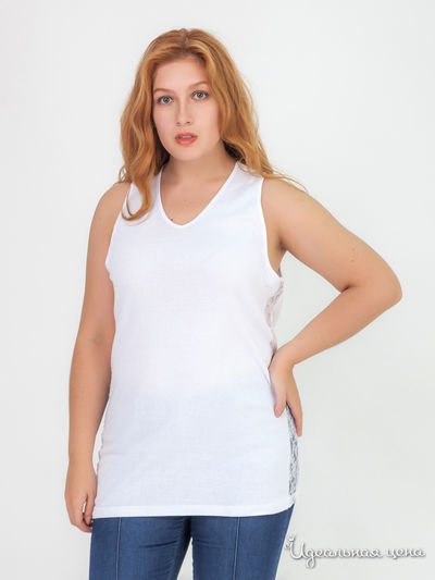 Майка бельевая с кружевом Harmony Klingel, цвет белый