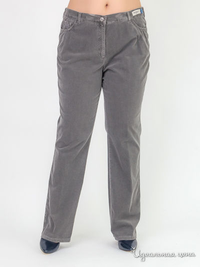 Вельветовые брюки Raphaela by Brax Klingel, цвет темно-серый