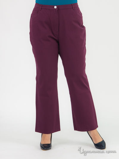 Прямые брюки Klingel, цвет бордовый