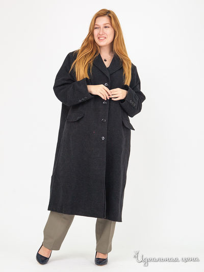 Пальто из шерсти и кашемира La belle Klingel, цвет антрацитовый
