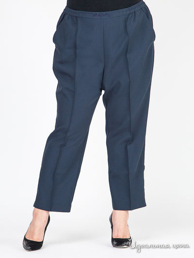 Прямые брюки с вышивкой на поясе Klingel, цвет темно-синий