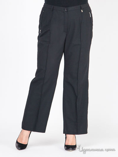 Широкие брюки из полушерсти Adelina by Scheiter Klingel, цвет черный