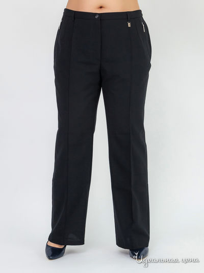 Широкие брюки из полушерсти Adelina by Scheider Klingel, цвет черный