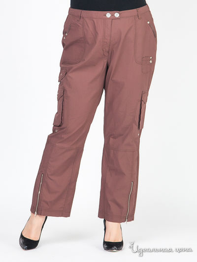 Прямые брюки карго Klingel, цвет шоколадный