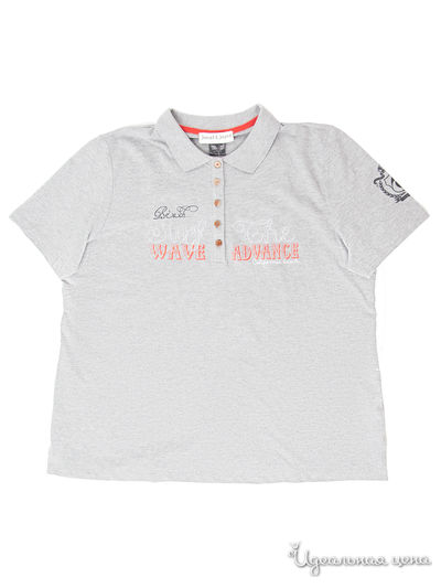 Поло Janet&Joyce Klingel, цвет серый, принт