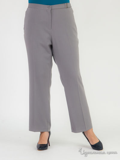 Прямые брюки с пряжкой Klingel, цвет серый