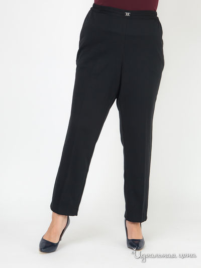 Прямые брюки в рубчик Julietta Klingel, цвет черный