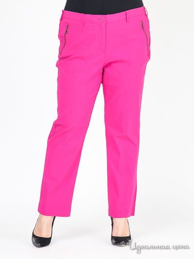 Прямые брюки Paola Klingel, цвет ярко-розовый