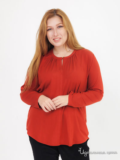 Трикотажная блуза Amy Vermont Klingel, цвет терракотовый
