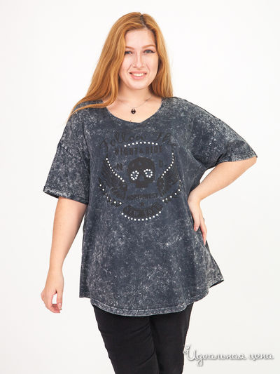 Футболка Angel of Style Klingel, цвет черный, серый, принт