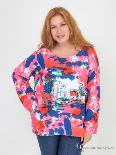 Пуловер Paola Klingel, цвет разноцветный, рисунок