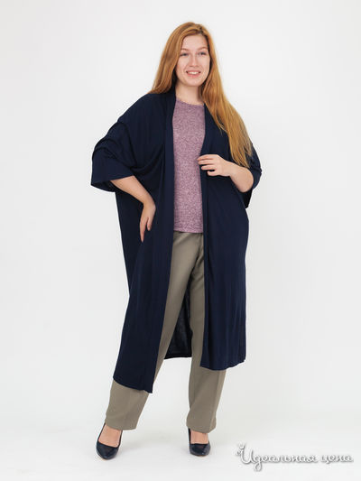 Длинный кардиган Sara Lindholm Klingel, цвет темно-синий