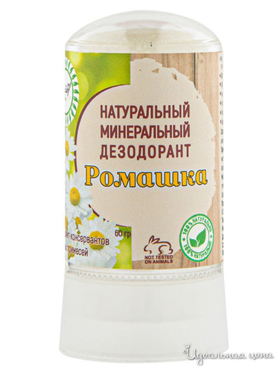 Дезодорант для тела натуральный кристаллический с экстрактом ромашки, 60 г, Nice Day