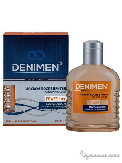 Лосьоны после бритья Denimen Power fire тонизирующий, 100 мл, Понти Парфюм