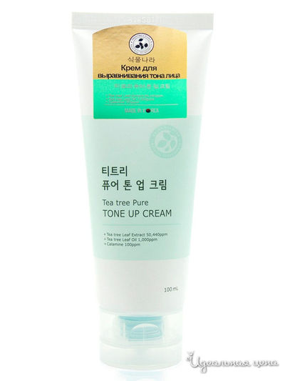 Крем для выравнивания тона лица с чайным деревом Tea Tree Pure, 100 мл, 4SKIN