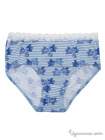4 трусов-слипов Simone Klingel, цвет голубой, рисунок