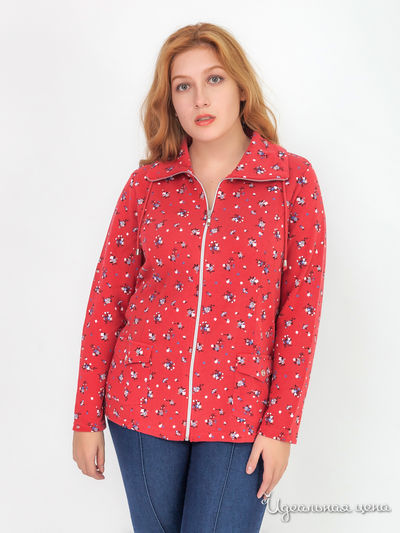 Трикотажный жакет Dress In Klingel, цвет красный, рисунок