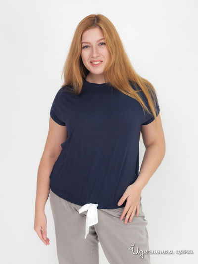 Блуза с завязкой Klingel, цвет синий