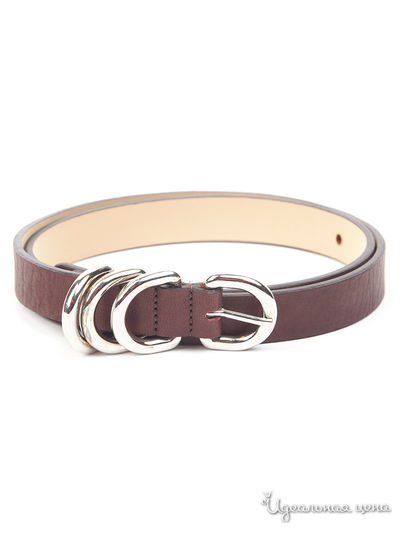 Ремень из кожи Alba Moda Klingel, цвет сливовый