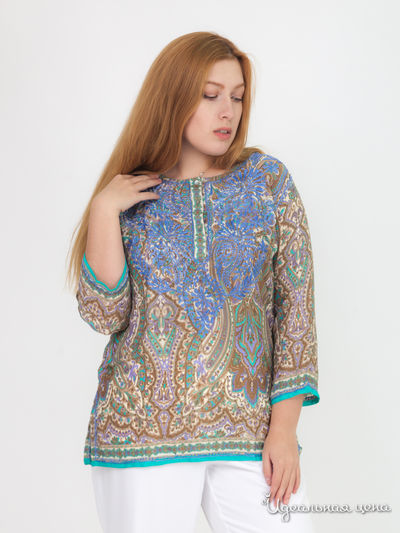 Блуза Mona Klingel, цвет разноцветный, рисунок