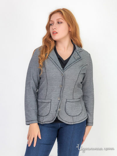 Трикотажный жакет Laura Kent Klingel, цвет серый, черный