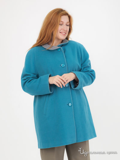 Пальто из шерсти и кашемира Artigiano Klingel, цвет бирюзовый