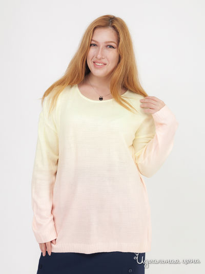 Пуловер Kim Kara Klingel, цвет желтый, персиковый