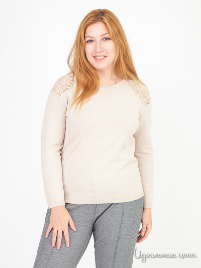 Пуловер с кружевом Together Klingel, цвет бежевый