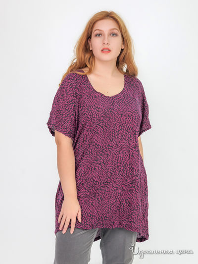 Туника Sara Lindholm Klingel, цвет бордовый, рисунок