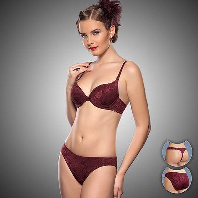 Бюстгальтер Nikol Djumon, цвет цвет бордовый