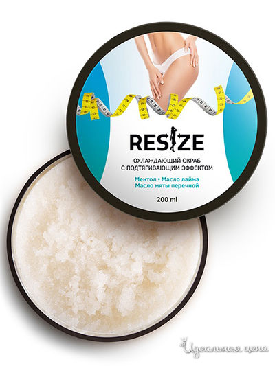 Скраб для тела охлаждающий подтягивающий ReSize, 200 мл, DOBROVIT