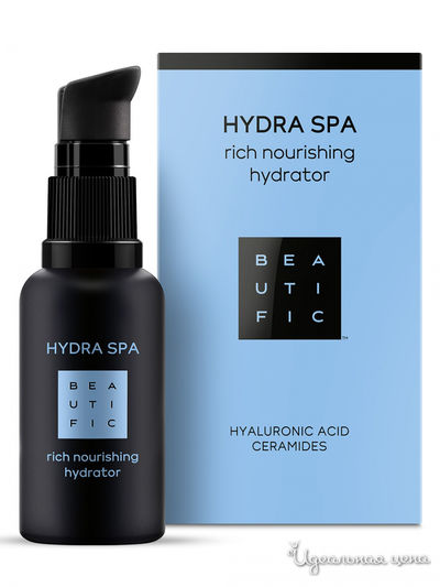 Крем для лица насыщенный увлажняющий с гиалуроновой кислотой и церамидами Hydra SPA, 30 мл, BEAUTIFIC