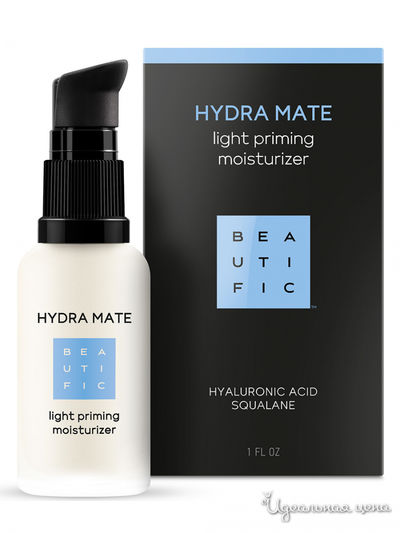 Крем-флюид для лица легкий увлажняющий с гиалуроновой кислотой и скваланом Hydra Mate, 30 мл, BEAUTIFIC