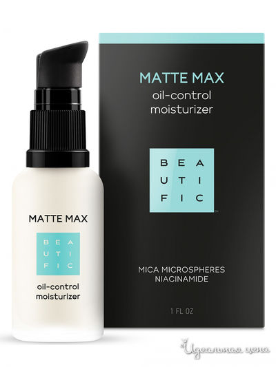 Крем-флюид для лица матирующий корректор пор для комбинированной и жирной кожи Matte Max, 30 мл, BEAUTIFIC