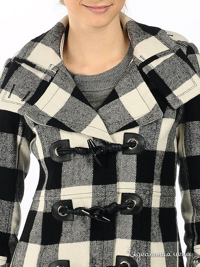 Пальто Lily женское, цвет белый / черный